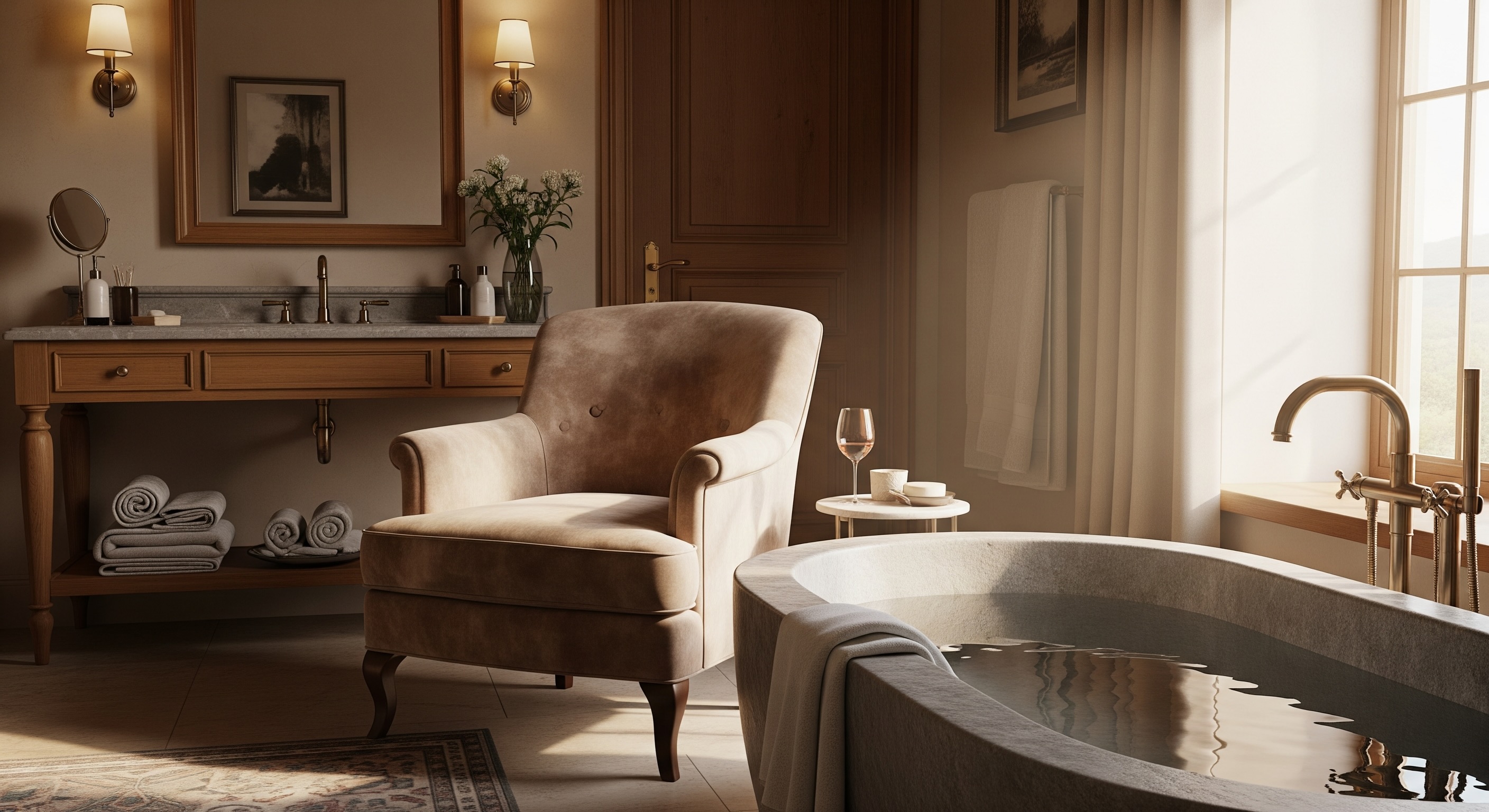 Ванная как жилая комната: анатомия абсолютного покоя