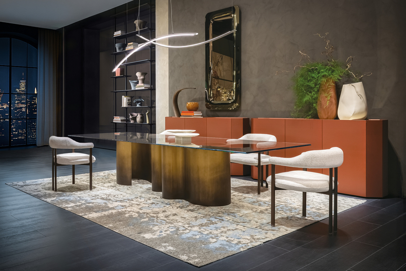 Дизайн в столовую: необычный стол из Италии