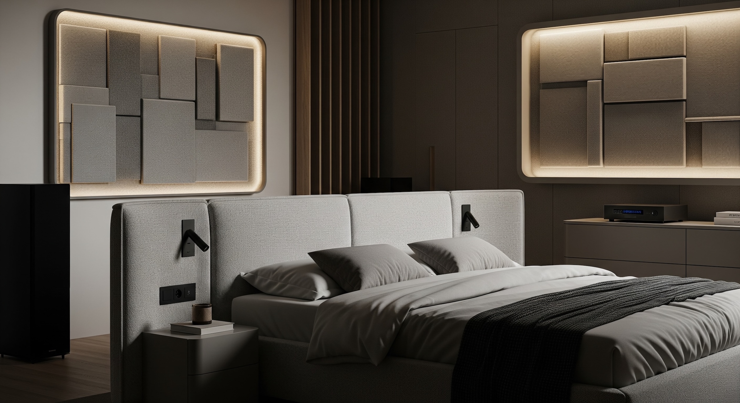 Свет, звук, мелатонин: научный подход к интерьеру спальни