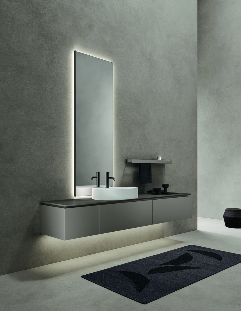 Минимализм в ванной: мебельные новинки