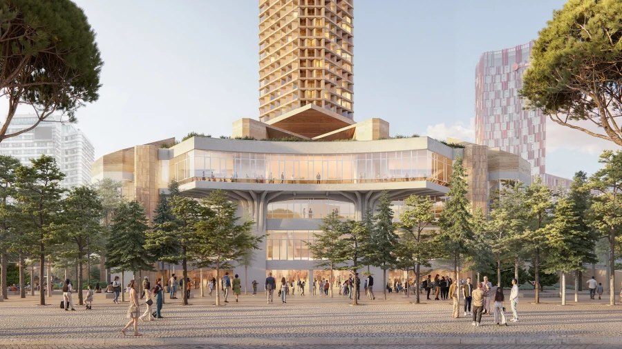 Herzog & de Meuron реконструирует Дворец конгрессов в Тиране, Албания Herzog & de Meuron реконструирует Дворец конгрессов в Тиране, Албания