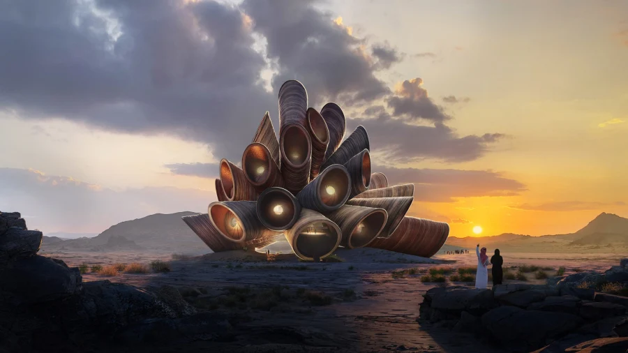 Студия Heatherwick представляет «космическую обсерваторию» в Аль-Уле Студия Heatherwick представляет «космическую обсерваторию» в Аль-Уле