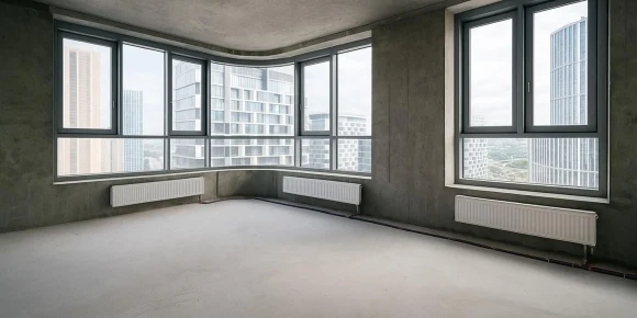 С помощью роботов в жилом комплексе установлено более 400 стеклопакетов