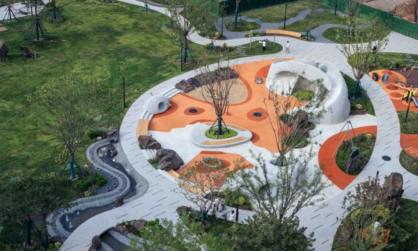 Общественный парк Боулдер (Boulder Park) в Цзинане, Китай