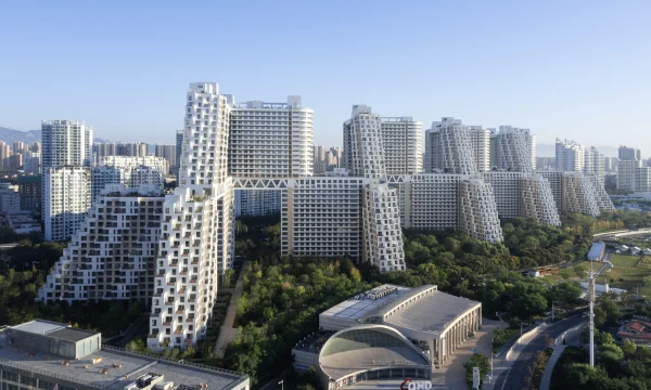 Строительство нового жилого комплекса Habitat Qinhuangdao, Китай