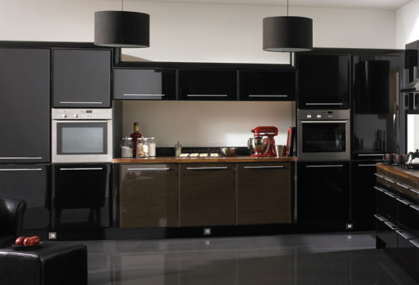Мебель для кухни в темных тонах- 6
