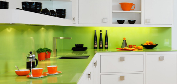 Мебель для кухни в зеленых тонах- 4