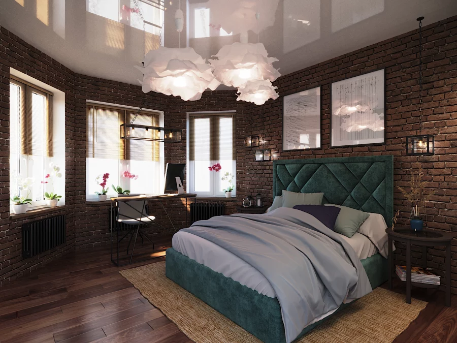 Спальня в стиле LOFT