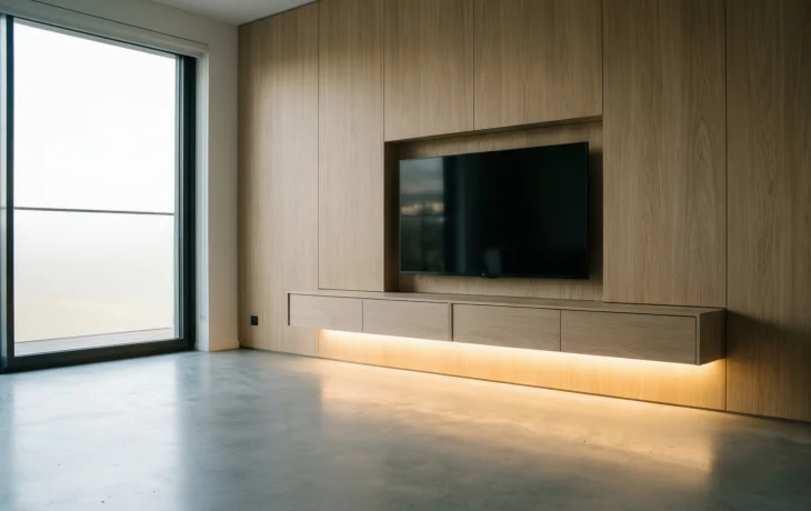 Как освещение превращает ТВ-зону в центр гостиной