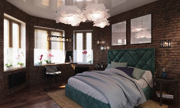 Спальня в стиле LOFT